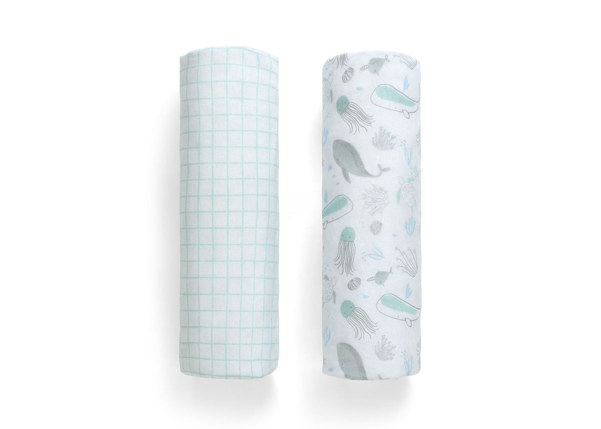 Sea Life Fitted Crib Sheets - 2 Pack